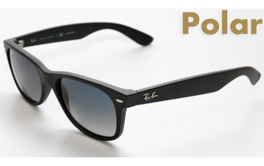Ray-Ban New Wayfarer Matte Polarised (RB2132 601S78 55mm) saules brilles